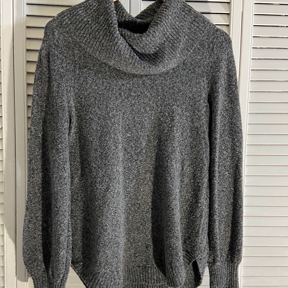Chunky cowl neck long sweater. For leggings or skinny jeans.